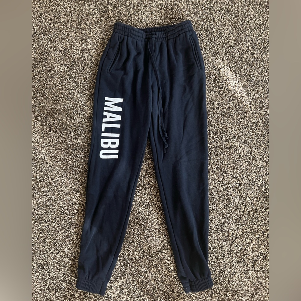 Brandy Melville Navy Malibu Sweatpants